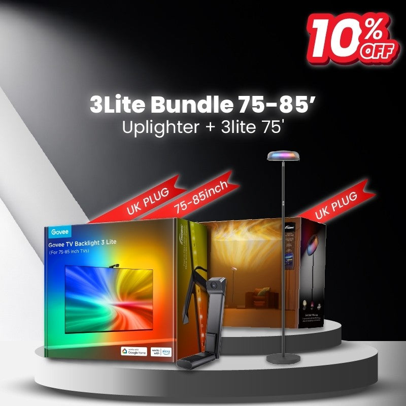 goSmart Asia Govee Envisual TV Lampu Belakang 3 Lite 55-65" / 75-85" Wifi Lampu Belakang LED TV Dengan Kamera