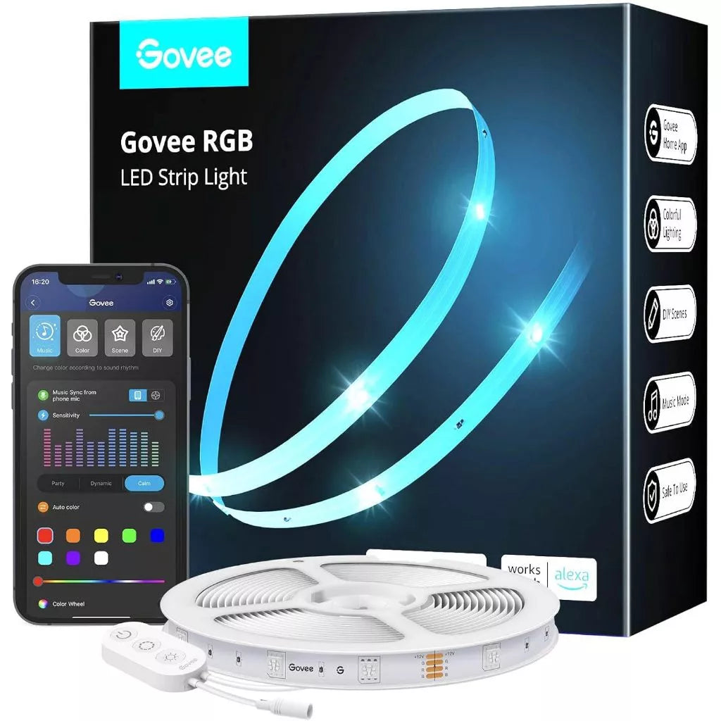 goSmart Asia Govee M1 5M/2M RGBICW LED Strip Lights Matter Compatible Apple HomeKit Extendable LED Strip Light Lampu LED