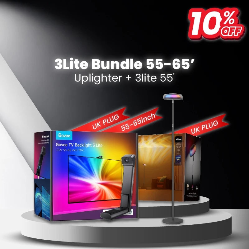 goSmart Asia Govee Envisual Three-camera 3 Pro  TV Backlight 3 Lite 55-65" / 75-85 " Wifi TV LED Backlights With Camera