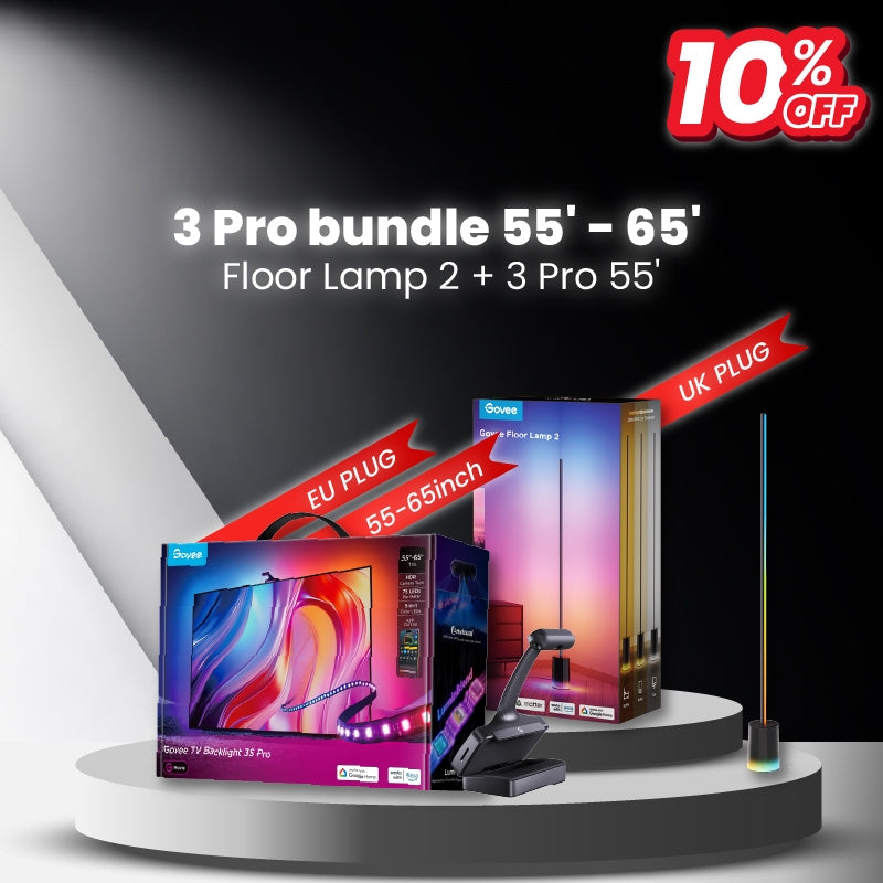 goSmart Asia Govee Envisual Three-camera 3 Pro  TV Backlight 3 Lite 55-65" / 75-85 " Wifi TV LED Backlights With Camera