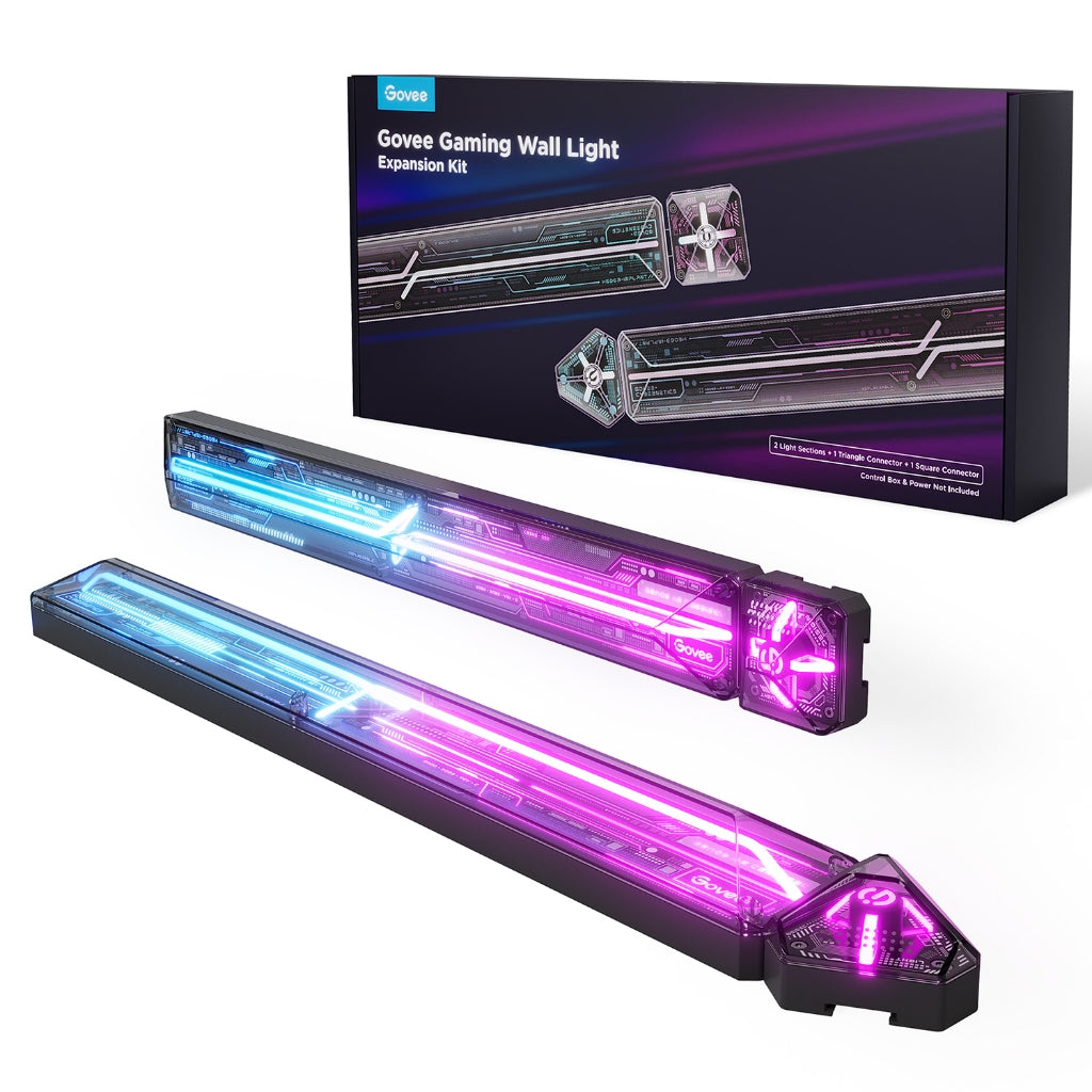 goSmart Asia Govee Gaming Wall Light (4+1) 【EU Plug】 & EVANGELION  (6+2) RGBIC Smart LED Light Bars | Support Matter