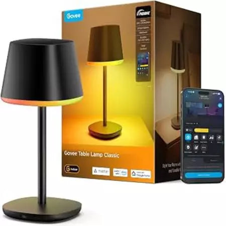goSmart Asia Govee Aura Smart Table Light RGBIC Lamp Table Lamp Bedside Lamp Smart Light Table Light Lampu Meja